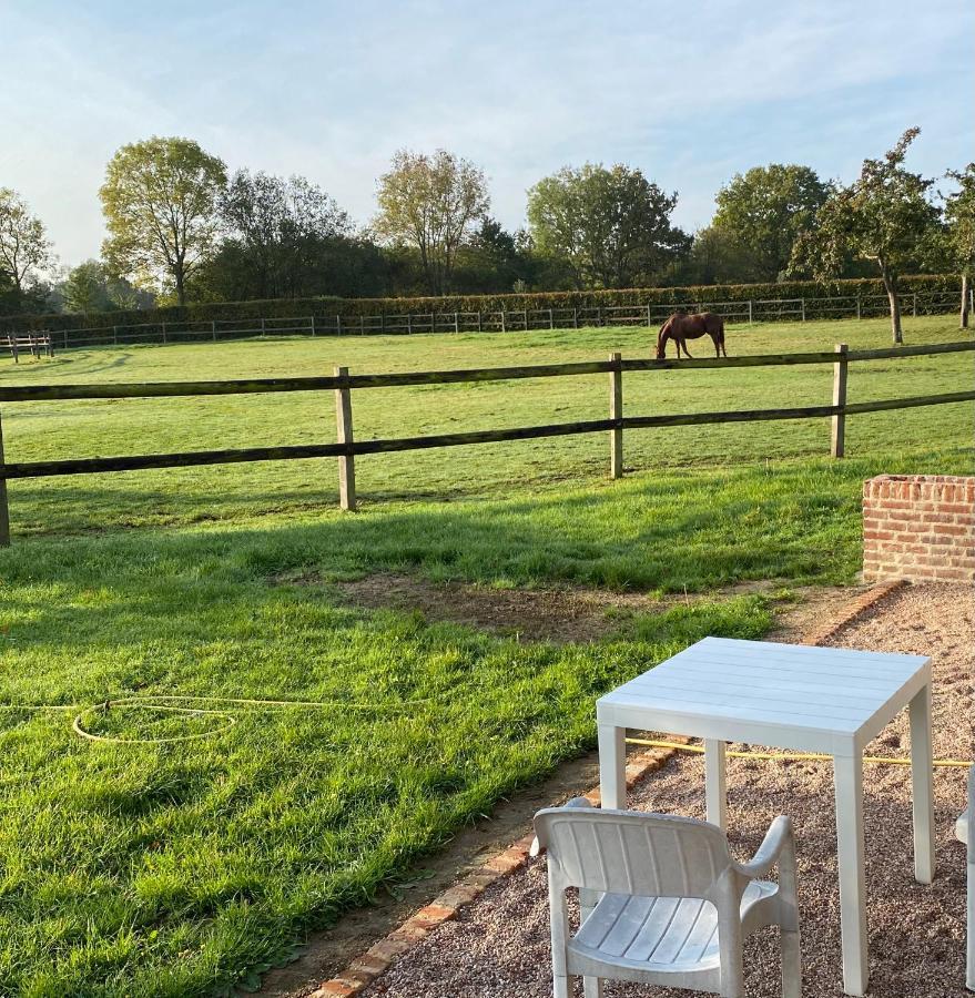 Ferienwohnung La Longere Du Haras Manerbe Exterior foto